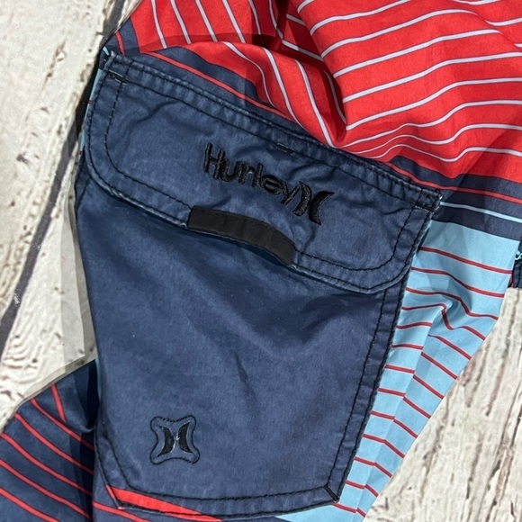 Hurley Multi Color Men's Board Shorts Swim Trunks - Picture 3 of 7